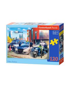 Igra društvena puzzle 120 kom, policijska postaja 013562