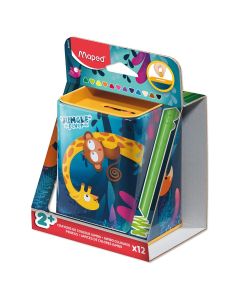 Bojice Maped Infinity kidy Jungle fever 12/1, metalna kutija