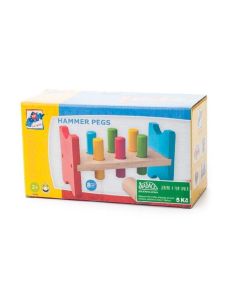 Igračka drveni čekić i klinovi za umetanje 900022
