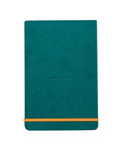 Notes 9x14, Rhodiarama, diktando, tvrdi uvez, paun plavi