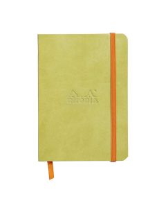 Notes A6, Rhodiarama soft, s gumicom, diktando, zeleni