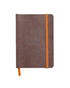 Notes A6, Rhodiarama soft, s gumicom, diktando, smeđi