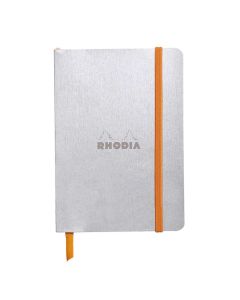 Notes A6, Rhodiarama soft, s gumicom, diktando, silver