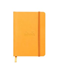 Notes A6, Rhodiarama soft, s gumicom, diktando, narančasti