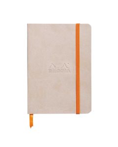 Notes A6, Rhodiarama soft, s gumicom, diktando, bež