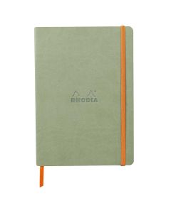 Notes A5, Rhodiarama soft, s gumicom, diktando, zeleni