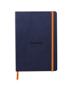 Notes A5, Rhodiarama soft, s gumicom, diktando, tamnoplavi