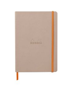 Notes A5, Rhodiarama soft, s gumicom, diktando, rose smoke