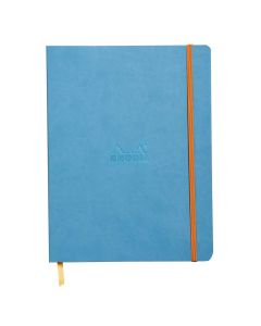 Notes B5, Rhodia Rhodiarama soft, s gumicom, diktando, tirkizni