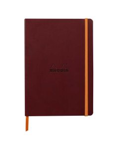 Notes A5, Rhodiarama soft, s gumicom, diktando, bordo