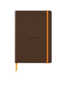 Notes A5, Rhodiarama soft, s gumicom, diktando, brončani