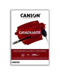 Blok slikarski A4, 290gr/20listova, Canson Graduate