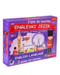 Igra društvena edukativna Playland Engleski za djecu L-167 HR
