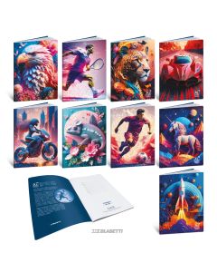 Bilježnica Imperdibili AI Color Dreams, A4 48 listova diktando, papir 100 g/m2, korice 240 g/m2