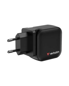 Punjač zidni Verbatim Mini GaN, 70W, 2×USB-C/1×USB-A, PD/QC 3.0
