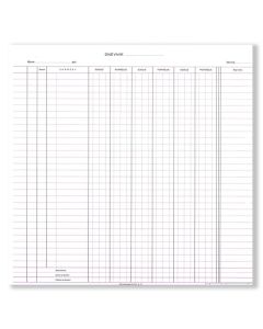 D-1538 DNEVNIK ZA KONTOVNIK K - 1335, 6, 7; Komad, 30 x 31 cm