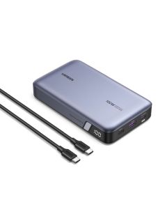 UGREEN prijenosni punjač (Powerbank) 20000mAh, 100W brzo punjenje, 2×USB-C+1×USB-A, PD 3.0+QC 3.0, srebrni
