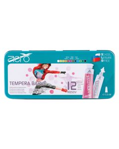 Boje tempere 7,5ml, 12/1 u limenoj kutiji, Plesačica, Aero