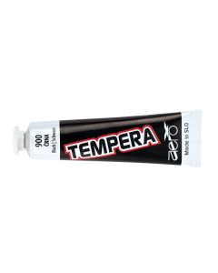 Boja tempera 42ml, aluminijska tuba, Aero, crna