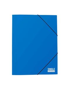 Fascikl kartonski Spree s klapnama i gumicom, 260x340 mm; plavi