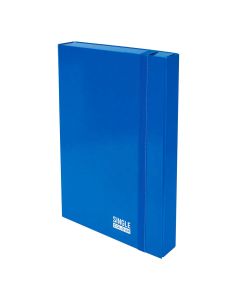 Fascikl kartonski Spree s klapnama i gumicom, 250X350X50 mm, plavi