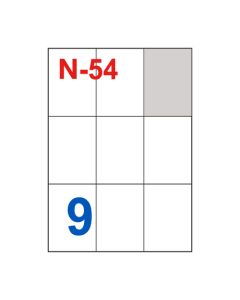 Etikete za laserske i ink-jet pisače Nano, N-54, 70x99 mm, 100/1