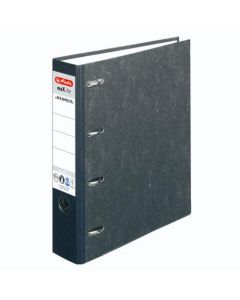 Registrator samostojeći A4, 7 cm, 2 mehanizma, maX.file protect, Herlitz, crni