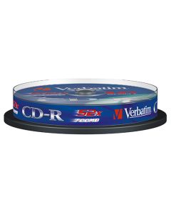 CD-R 700Mb 52x 10/1 spindle Verbatim 43437