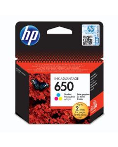 Tinta Hp CZ102AE, HP650, tricolor