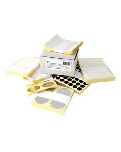 Etikete samoljepljive na listu formata A5, slep, fi 40 mm, bijele, Nano, 12 etikete na listu, 6000 etiketa u kutiji