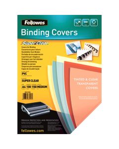 Folije PVC za spiralni uvez A4 150 mic 100/1, Fellowes