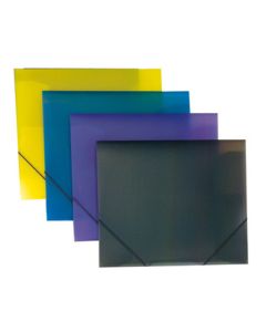 Fascikl A5 PP s klapnama i gumicom, Foldermate Color Office art.650, sort boje
