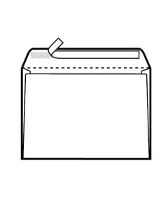 Kuverte 229x324 mm C4-BB strip, bijela