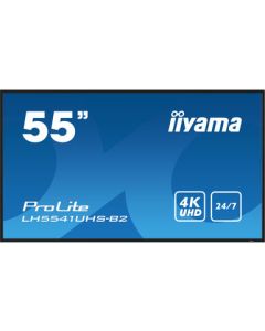IIYAMA 55" LH5541UHS-B2 4K UHD (3840×2160) IPS Signage 24/7, 500 cd/m2, 1200:1, non Android, media play USB, LAN control