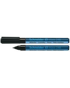 Flomaster Schneider, permanent marker za tekstil, Maxx 248, 1 mm, crni