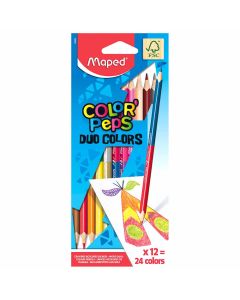 Bojice drvene Maped Color'Peps s dva vrha trokutaste 12/1 MAP829600