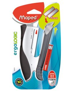 Stroj za spajanje Maped Ergologic 24/6 + spojnice 400/1, blister