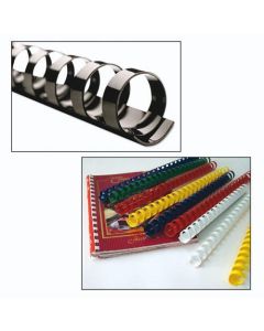 Spirale za uvez plastične, 6 mm, 100/1,crvene Fellowes