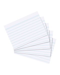 Kartica A6, diktando, set 100/1, 170 gramski papir, bijele, Herlitz