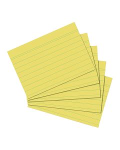 Kartica A6, diktando, set 100/1, 170 gramski papir, žute, Herlitz