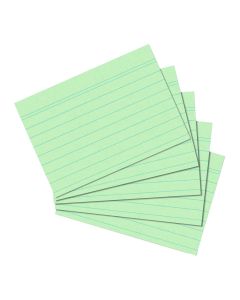 Kartica A6, diktando, set 100/1, 170 gramski papir, zelene, Herlitz