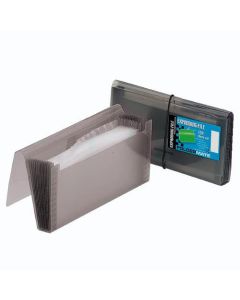 Mapa harmonika 260x138x24 mm, s gumicom, Foldermate Pop Gear F-159, crna