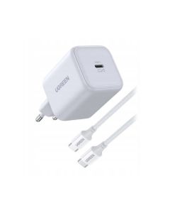 UGREEN punjač 45W, USB C, Quick Charge, GaN, set, bijeli