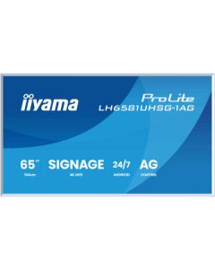 IIYAMA 65" LH6581UHSG-1AG 4K UHD (3840x2160) VA Signage 24/7, 500 cd/m2, 5000:1,white, removable frame, Android OS 14, iiShare, iiControl, iiSignage2