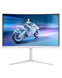 Philips 27" 27M2C5501/00 QHD (2560×1440) VA zakrivljeni, 180Hz, 0.5ms, 300cd/m2, 5000:1, 2×HDMI/DP, HAS, HDR, Ambiglow, bijeli