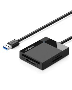 UGREEN čitač memorijskih kartica, USB 3.0, TF/SD/CF/MS kartice, 50cm, crni