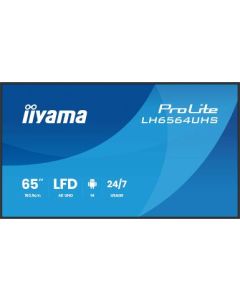 IIYAMA 65" LH6564UHS-B1AG 4K UHD (3840x2160) VA Signage 24/7, 500 cd/m2, 5000:1, Android OS 14, iiShare, iiControl, iiSignage2