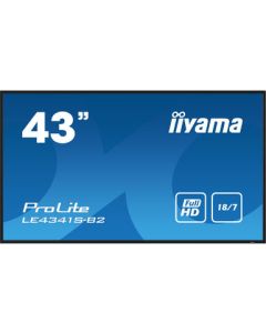 IIYAMA 43" LE4341S-B2 FHD (1920x1080) IPS Signage 18/7, 350cd/m2, 1200:1, non Android, media play USB, LAN control