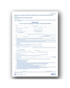 I-720 Zahtjev za ostvarivanje prava u slučaju stečaja poslodavca (obr. RPS-01)