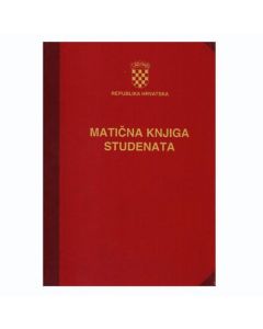 XI-9-21 MATIČNA KNJIGA STUDENATA (Obrazac 1); Knjiga 200 stranica, 29,7 x 42 cm